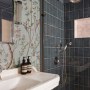 Redcliffe Gardens  | Ensuite with Iksel Wallpaper | Interior Designers